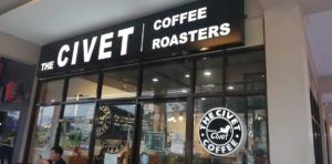 セブ島のThe Civet Coffee店頭